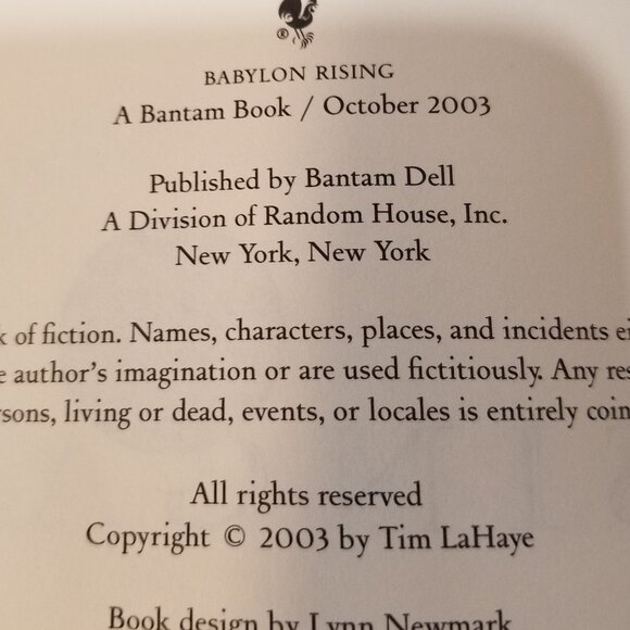 "Babylon Rising" by Tim LaHaye and Greg Dinallo, EUC - Picture 9 of 13